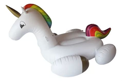 Inflable Alberca Gigante Flotador Unicornio Salvavidas Meses Sin