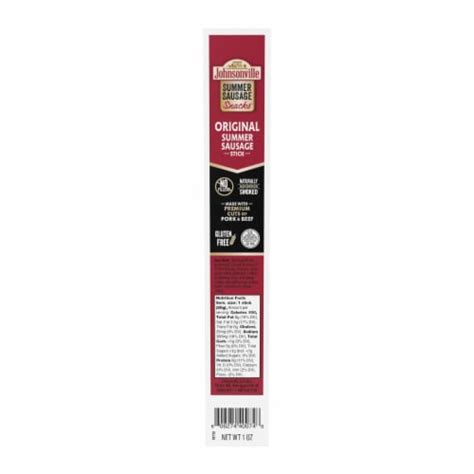 Johnsonville Original Summer Sausage Stick Oz Kroger