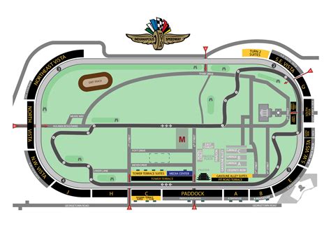 Indy 500 Seating Chart Detailed