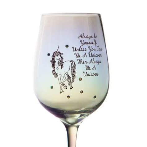 Pahar Lustre Wine Glass Be A Unicorn Boxer