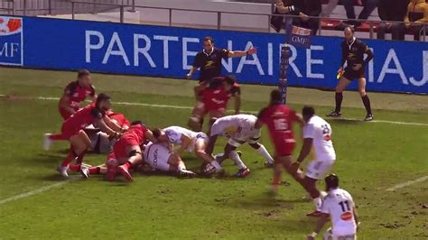 TOP 14 Essai de pénalité SR RC Toulon Stade Rochelais Vidéo