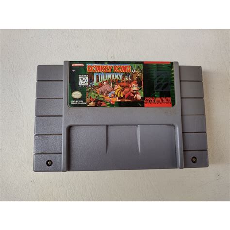 Donkey Kong Country Cartucho Original Super Nintendo Shopee Brasil