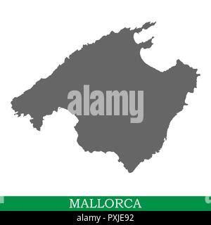 Balearic Islands Political Map Mallorca Ibiza Menorca And