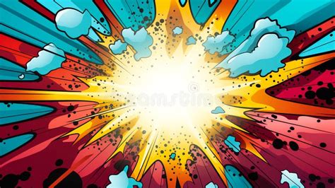 Comic Book Colourful Background Stock Illustration Illustration Of