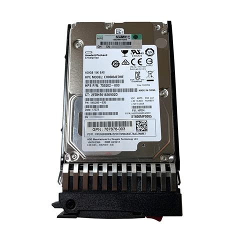 Shouki HP MSA 600GB 12G SAS 15K 2 5in ENT HDD