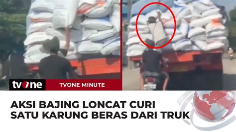 Viral Bajing Loncat Curi Satu Karung Beras Bulog Di Dumai Tvone