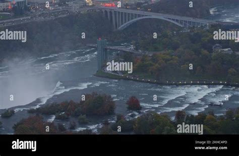 Niagara Falls Ontario Aerial v3 Scenic panoramic view of Niagara Falls ...