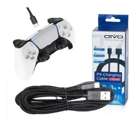 Cabo Carregador Controle Ps5 Xbox Series Usb C 3 Metros MercadoLivre