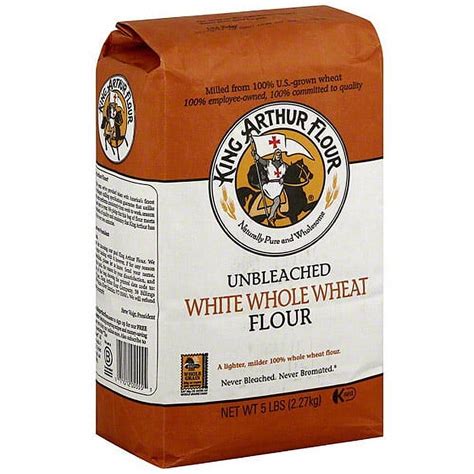 King Arthur Whole Wheat White Flour 5 Lb Pack Of 8