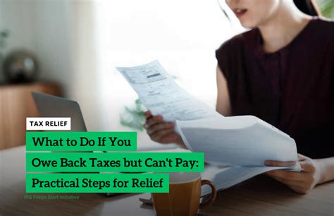 What To Do If You Owe Back Taxes But Cant Pay