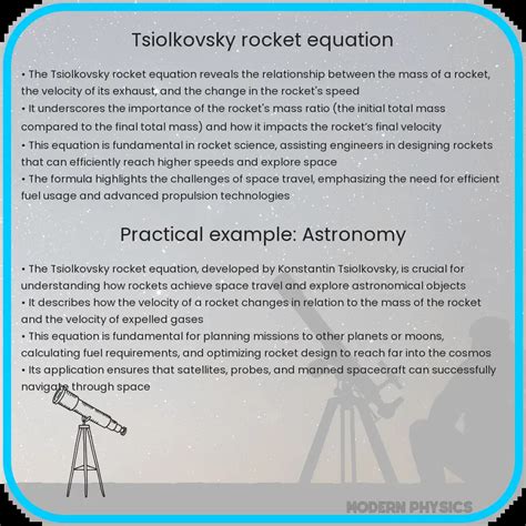 Tsiolkovsky Rocket Equation Efficiency Momentum And Thrust