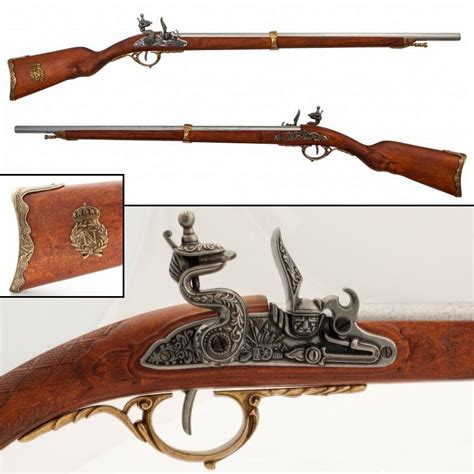 French Flintlock Rifle Brass Finish Southern Swords Ltd