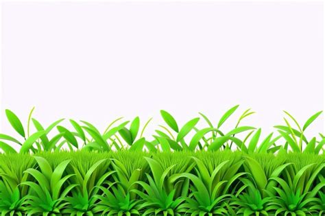 Premium Photo Fresh Green Grass Isolated On White Background