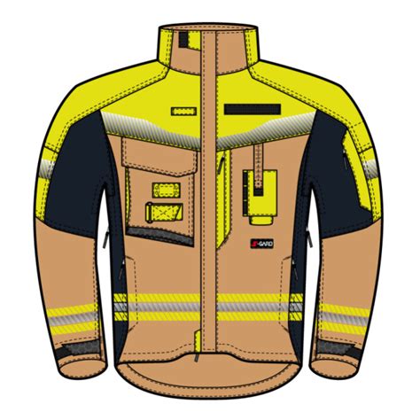 Jacke S GARD RANGER 2 0 HIGH VIS DIN EN ISO 11612 A1 A2 B1 C1 DIN