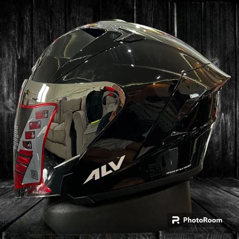 Jual Helm Alv Ultron Original Solid Terbaru Visor Silver Visor