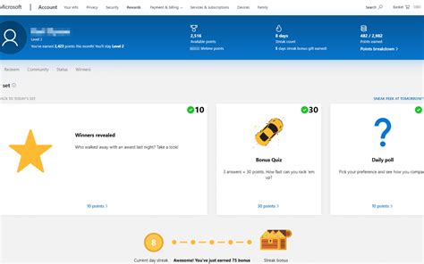 Bing Dashboard Rewards Program Whostx