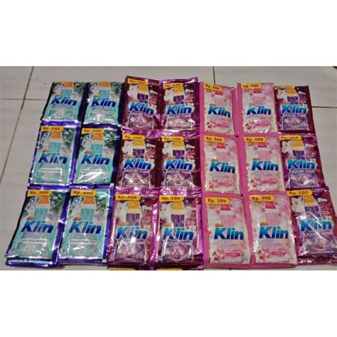 Jual So Klin Liquid Deterjen Cair Sachet Renceng Isi Pcs Shopee