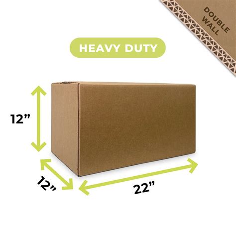 Double Wall Corrugated Boxes 24″ L X 12″ W X 12″ H Packeze