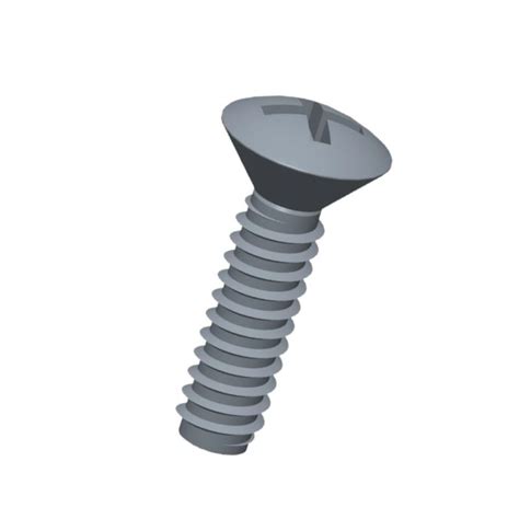 St X Raised Countersunk Head Cross Recess H Drive Self Tapping