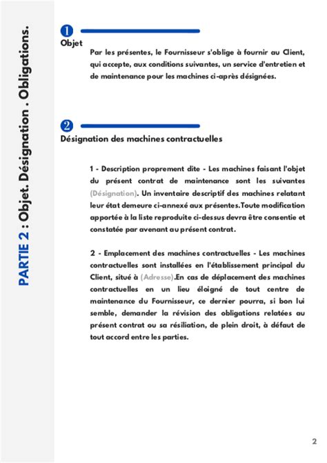 Contrat de maintenance document et modèle à télécharger