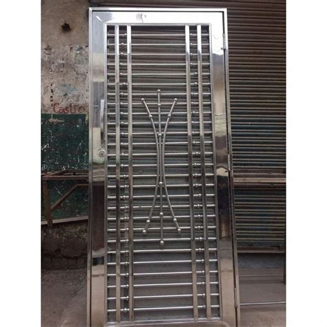 Polished 90 Inch Stainless Steel Security Door For Home At Rs 350 Sq