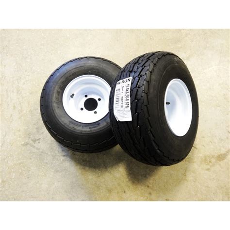 TWO 18 5X8 50 8 Hi Run SU03 Trailer Tires 6 Ply Rated On 4 Hole Wheels