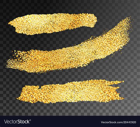 Gold Paint Strips Royalty Free Vector Image Vectorstock