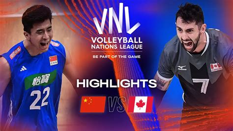 Chn Vs Can Highlights Week Men S Vnl Vcp Volleyball