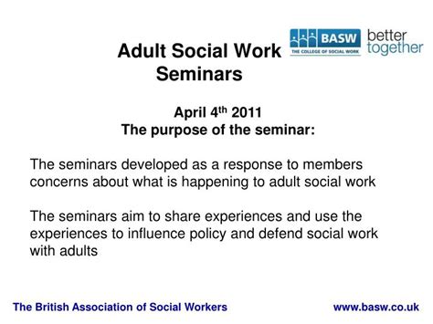 Ppt Adult Social Work Seminars Powerpoint Presentation Free Download Id 3997687