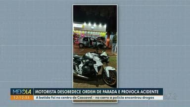 Meio Dia Paraná Noroeste Motorista desobedece ordem de parada e