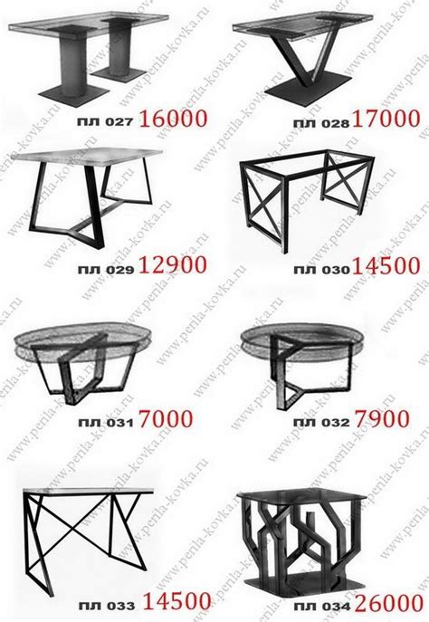 Цены: подстолья / опоры / ножки столов в стиле ЛОФТ (Щербинка ...