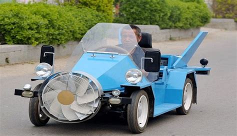 Farmer Creates Electric Wind Powered Car That Can Hit 140 km/h