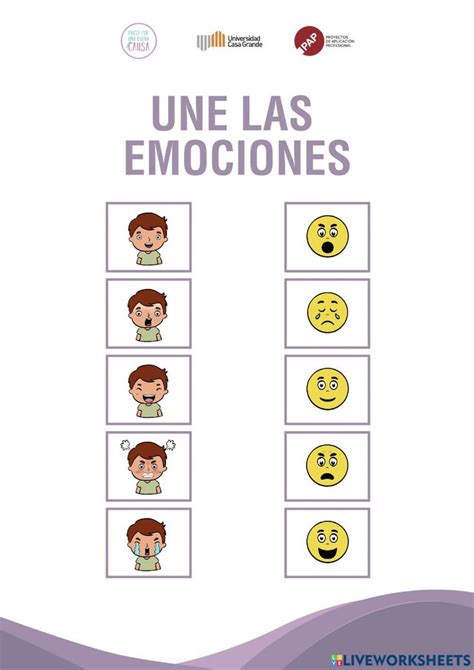 Lunes Actividad 1 Semana 2 Worksheet Emociones Cuadernos