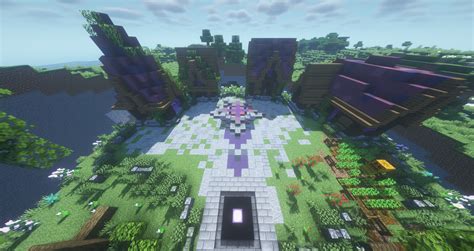 🟩 Houses And Portal Island Lobby 🟩 Minecraft Map