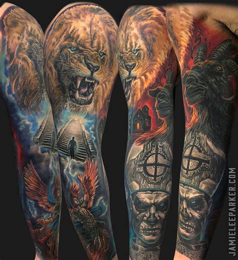 Image Result For Hell Sleeve Tattoos Sleeve Tattoos Tattoos Jamie Lee