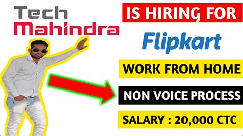 Work From Home Jobs Tech Mahindra Is Hiring For Flipkart Non Voice