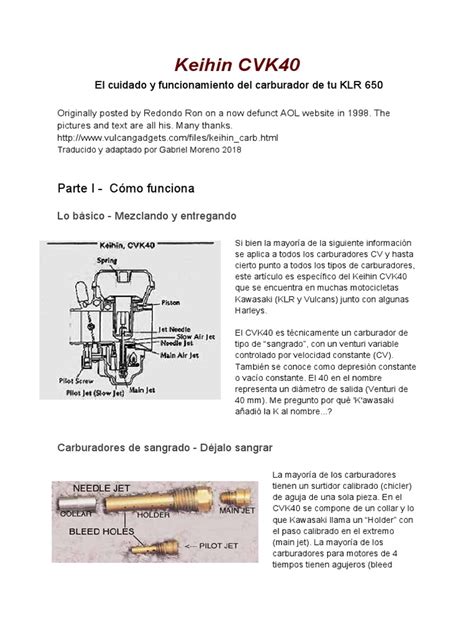 Keihin Cvk40 Pdf Carburador Acelerador