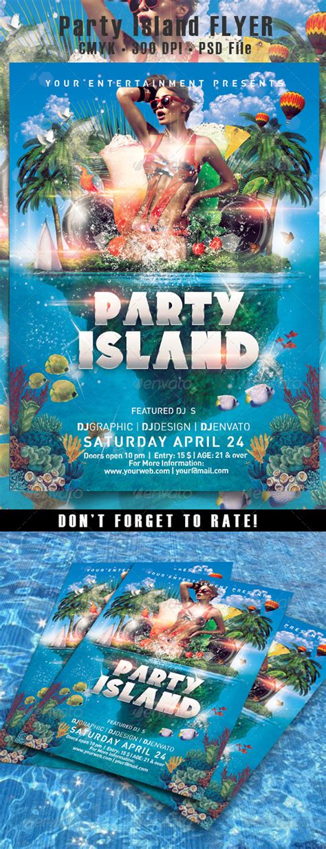 Party Island Flyer By Hdesign85 Graphicriver