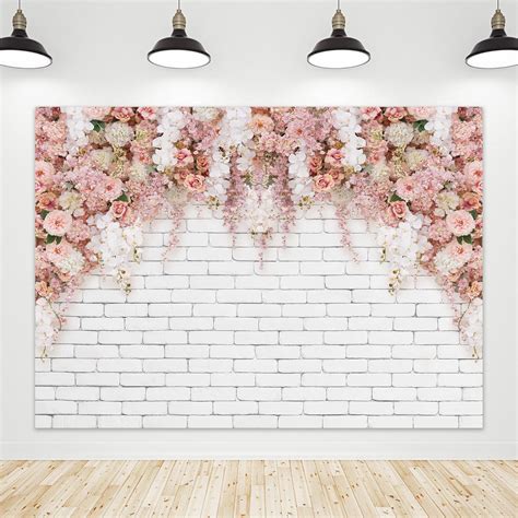 Amazon Riyidecor Wedding Flower Wall Backdrop Polyester Fabric