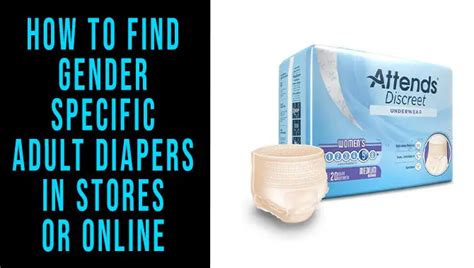 How To Find Gender Specific Adult Diapers In Stores Or Online