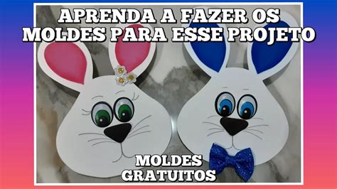 Ensinando a fazer moldes de rostinhos de coelhos Projeto Páscoa YouTube