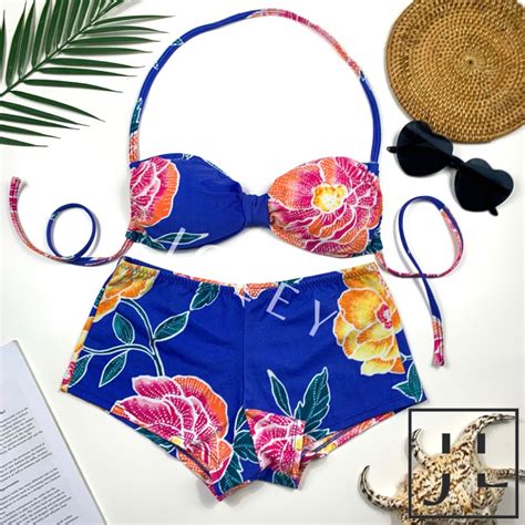 Jual NAIA MOTIF Bikini Set Bikini Pantai Baju Renang Bikini