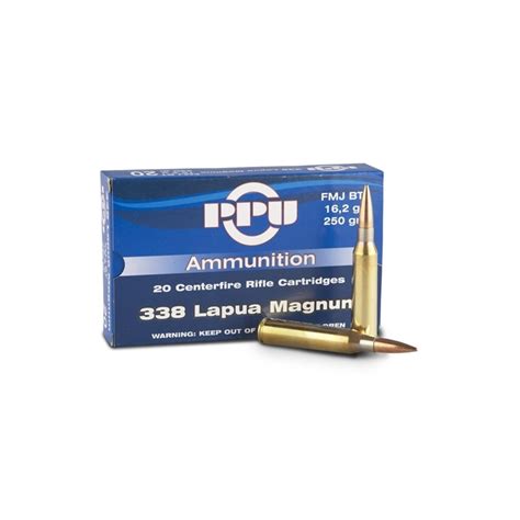 Prvi Partizan 338 Lapua Magnum Ammo 250 Grain Full Metal Jacket