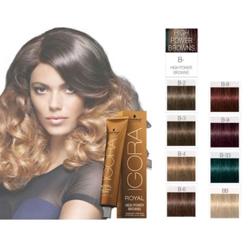 Schwarzkopf Igora Royal High Power Browns Color 60ml Shopee Malaysia