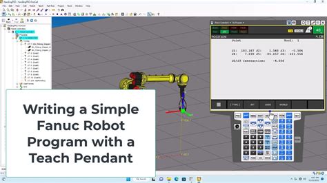 Writing A Simple Fanuc Robot Program With A Teach Pendant Youtube