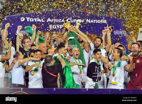 Cairo, Egypt. 19th July, 2019. Algeria wins African Cup during the ...