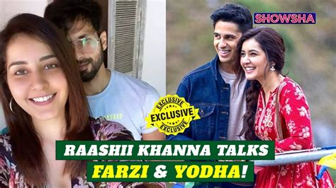 Raashii Khanna On Her Chemistry With Sidharth Malhotra Farzi