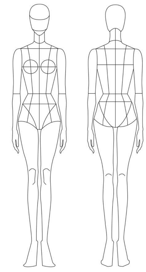 Textiles Fashion Design Body Template 패션 일러스트 템플릿 패션 디자인 스케치 패션 디자인