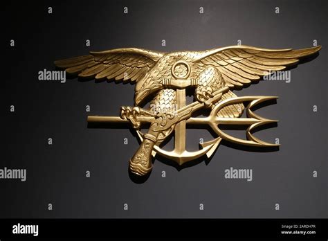 Ft Pierceflusa 12720 The Logo Of The Navy Seals A Trident