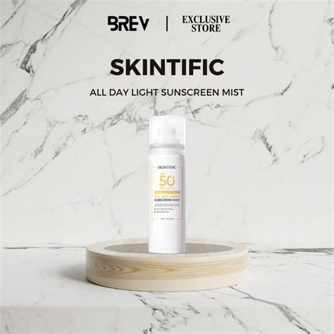 Jual Skintific All Day Light Sunscreen Mist Spf50 Pa 50ml Shopee Indonesia